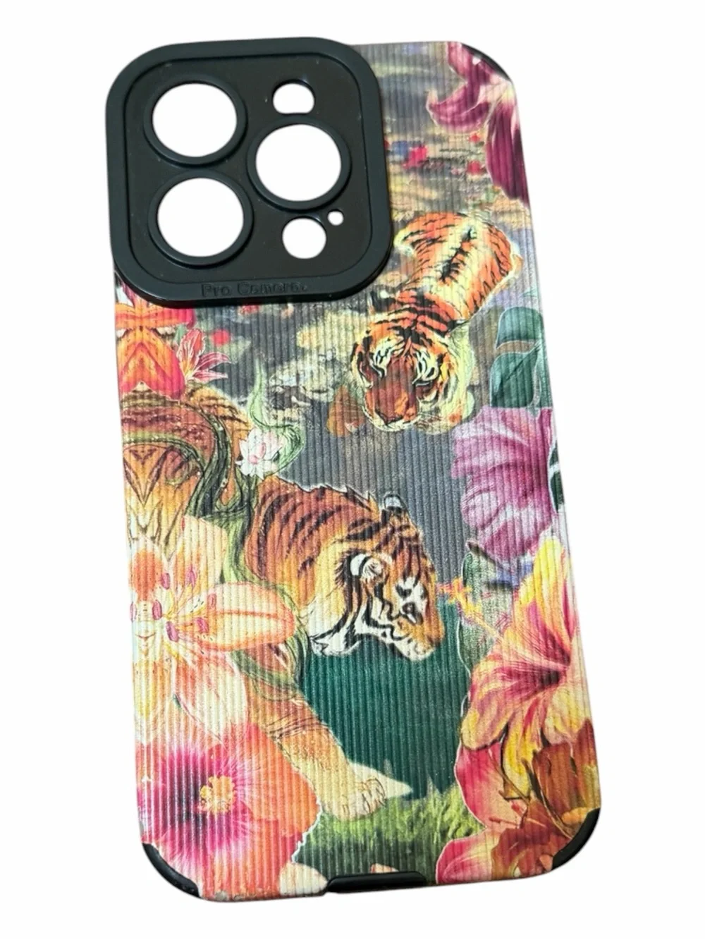 Floral Tiger iPhone 14pro Case - Multicolor Protective Phone Cover